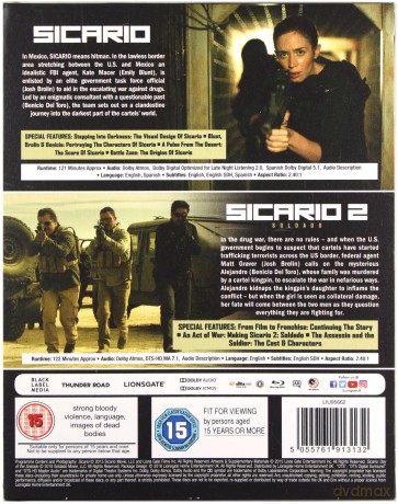 Sicario / Sicario 2: Soldado [2xBlu-Ray 4K]+[2xBlu-Ray]