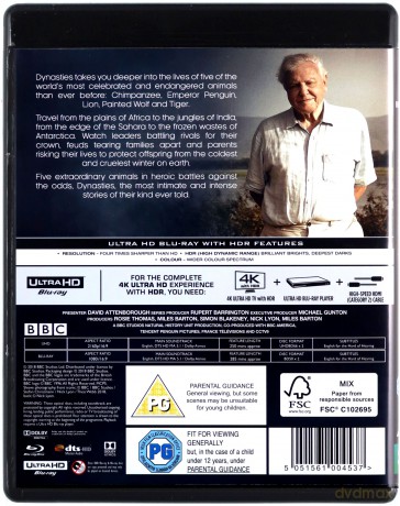 Dynasties BBC Earth [2xBlu-Ray 4K]+[2xBlu-Ray]