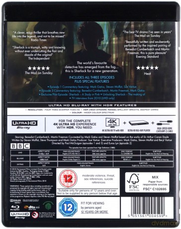 Sherlock Season 1 (BBC) [2xBlu-Ray 4K]+[2xBlu-Ray]