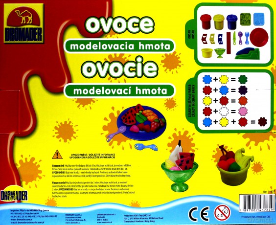 Masa plastyczna Owoce/Narzędzia MIX