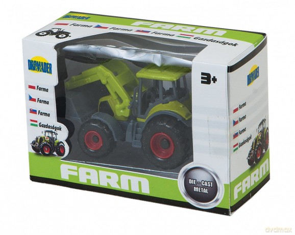 Traktor metalowy w pudełku