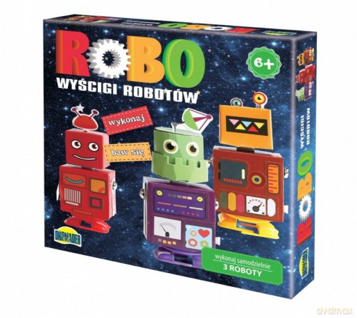 Zabawka kreatywna Wyścigi robotów, wykonaj, baw się