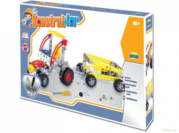 Zestaw konstrukcyjny - Konstruktor, 206 el. Traktor
