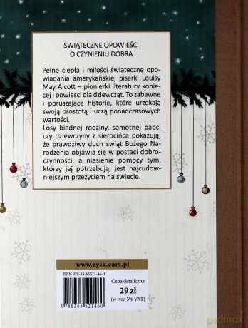 Cudowne Boże Narodzenie i Inne Świąteczne Opowieści - Louisa May Alcott [KSIĄŻKA]