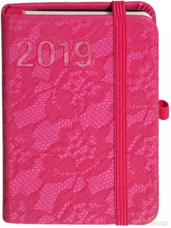Kalendarz 2019 Awangarda A7 Różowy [KALENDARZ]