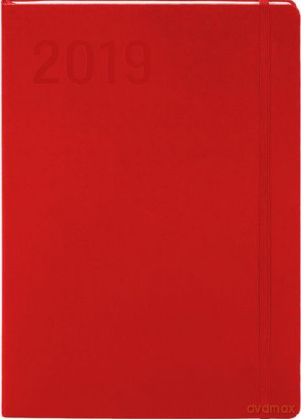Kalendarz 2019 Minimalizm A5 Czerwony [KALENDARZ]