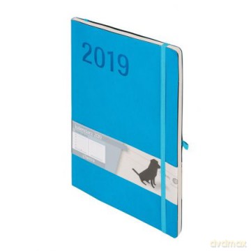 Kalendarz Notes 2019 Minimalizm B5 Niebieski [KALENDARZ]