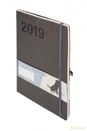 Kalendarz Notes 2019 Minimalizm B5 Szary [KALENDARZ]