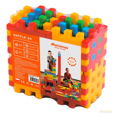Klocki Konstrukcyjne Waffle 24 Kostka [KLOCKI]