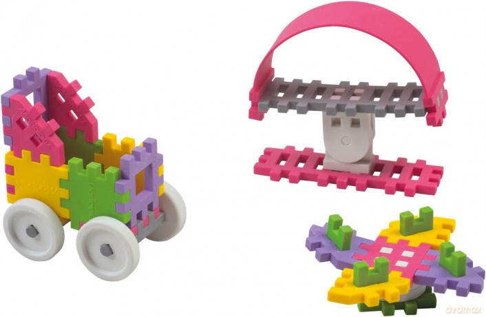 Klocki Konstruktor Waffle Mini 35 dla dziewczynki [KLOCKI]