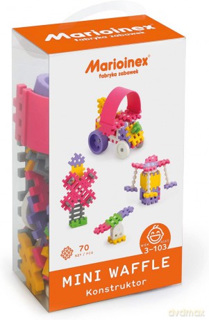 Klocki Konstruktor Waffle Mini 70 dla dziewczynek [KLOCKI]