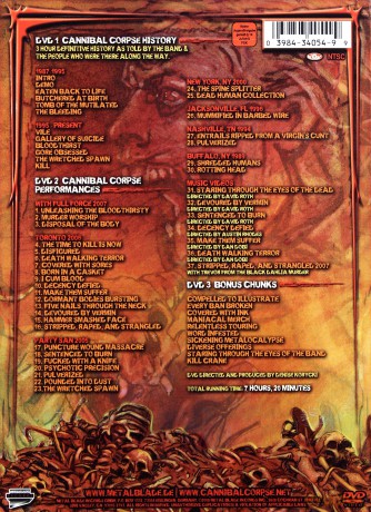 Cannibal Corpse: Centuries Of Torment [3DVD]