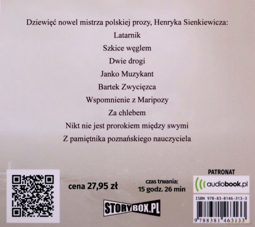 Nowele Wybrane - Henryk Sienkiewicz [AUDIOBOOK]