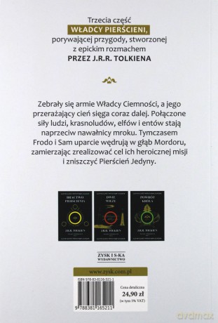 Powrót Króla. Władca Pierścieni (Tom 3) - J.R.R. Tolkien [KSIĄŻKA]