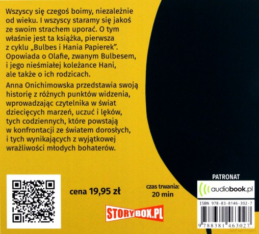 Prawie się nie boję. Bulbes i Hania Papierek - Anna Onichimowska [AUDIOBOOK]