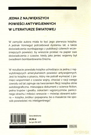 Rzeźnia Numer Pięć - Kurt Vonnegut [KSIĄŻKA]
