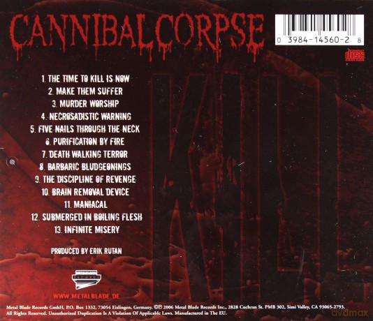 Cannibal Corpse: Kill [CD]