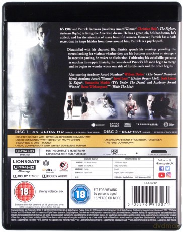 American Psycho [Blu-Ray 4K]+[Blu-Ray]