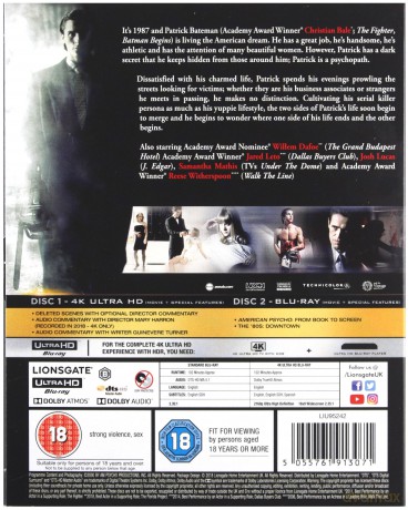 American Psycho [Blu-Ray 4K]+[Blu-Ray]