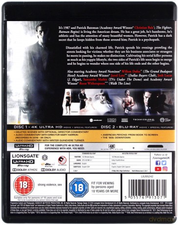 American Psycho [Blu-Ray 4K]+[Blu-Ray]