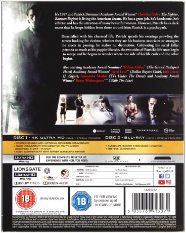 American Psycho [Blu-Ray 4K]+[Blu-Ray]