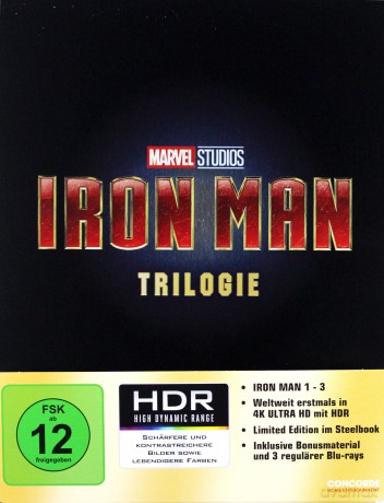 Iron Man 1-3 (steelbook) [3xBlu-Ray 4K]+[3xBlu-Ray]