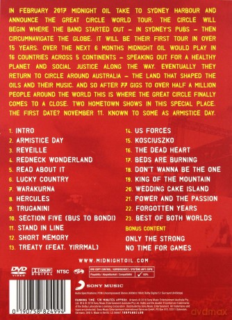 Midnight Oil: Armistice Day: Live At The Domain, Sydney [DVD]
