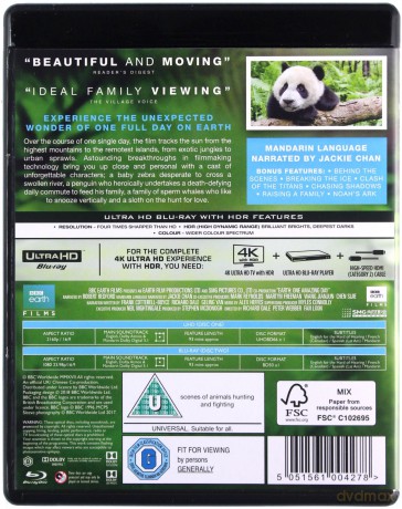 Earth - One Amazing Day (BBC) [Blu-Ray 4K]+[Blu-Ray]