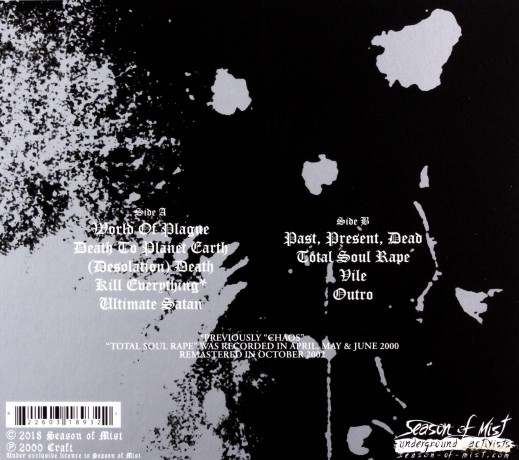 Craft: Total Soul Rape (digipack) [CD]