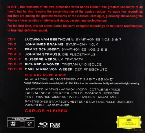 Carlos Kleiber: Complete Recordings On Dg [12CD]+[Blu-Ray]