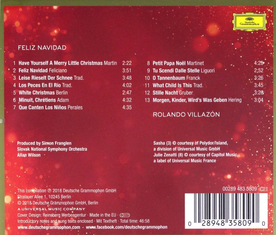 Rolando Villazon: Feliz Navidad [CD]