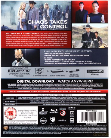 Westworld: Sezon 2 [Blu-Ray 4K]+[Blu-Ray]