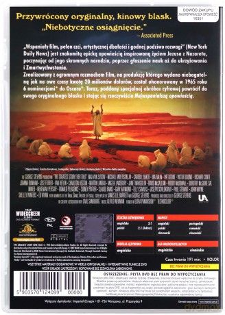 Najwspanialsza opowieść [DVD]