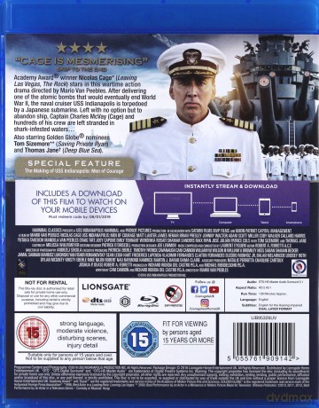 USS Indianapolis: Men of Courage (Ostatnia misja USS Indianapolis) [Blu-Ray]