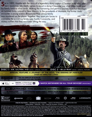 Hostiles [Blu-Ray 4K]+[Blu-Ray]