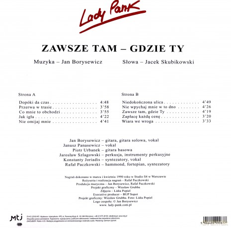 Lady Pank: Zawsze tam gdzie Ty [Winyl]