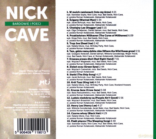 Bardowie i poeci - Nick Cave [CD]
