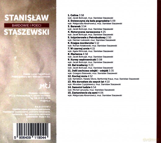 Bardowie i poeci - Stanisław Staszewski [CD]