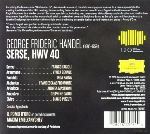 Franco Fagioli: Handel Serse [3CD]