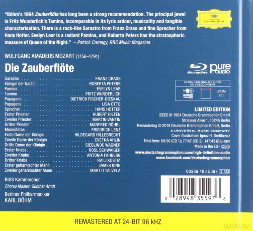Karl Bohm: Mozart Die Zauberflote [3CD]