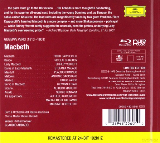 Claudio Abbado: Verdi Macbeth [2CD]+[Blu-Ray]