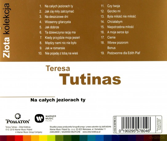 Teresa Tutinas: Złota Kolekcja [CD]