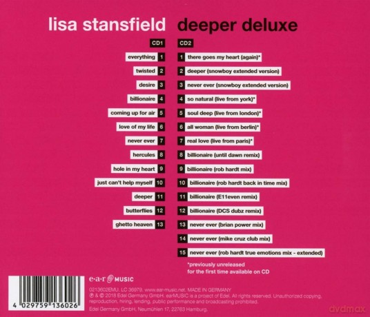 Lisa Stansfield: Deeper Deluxe Edition [2CD]