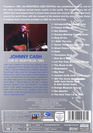 Johnny Cash: Live At Montreux 1994 [DVD]