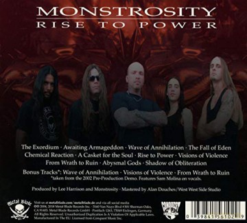 Monstrosity: Rise To Power (digipack) [CD]