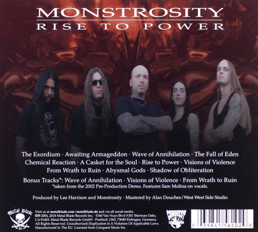 Monstrosity: Rise To Power (digipack) [CD]