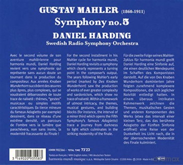 Mahler: Symphony No 5 Swedish Radio Symphony Orchestra Harding  [CD]
