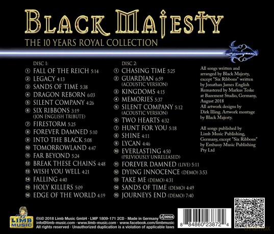 Black Majesty: The 10 Years Royal Collection [2CD]