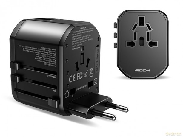 Adapter Podróżny Przejściówka Ładowarka USB (Rock)