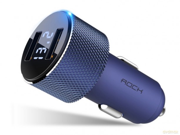 Ładowarka samochodowa 2x USB Sitor 3,4A LED (Rock)